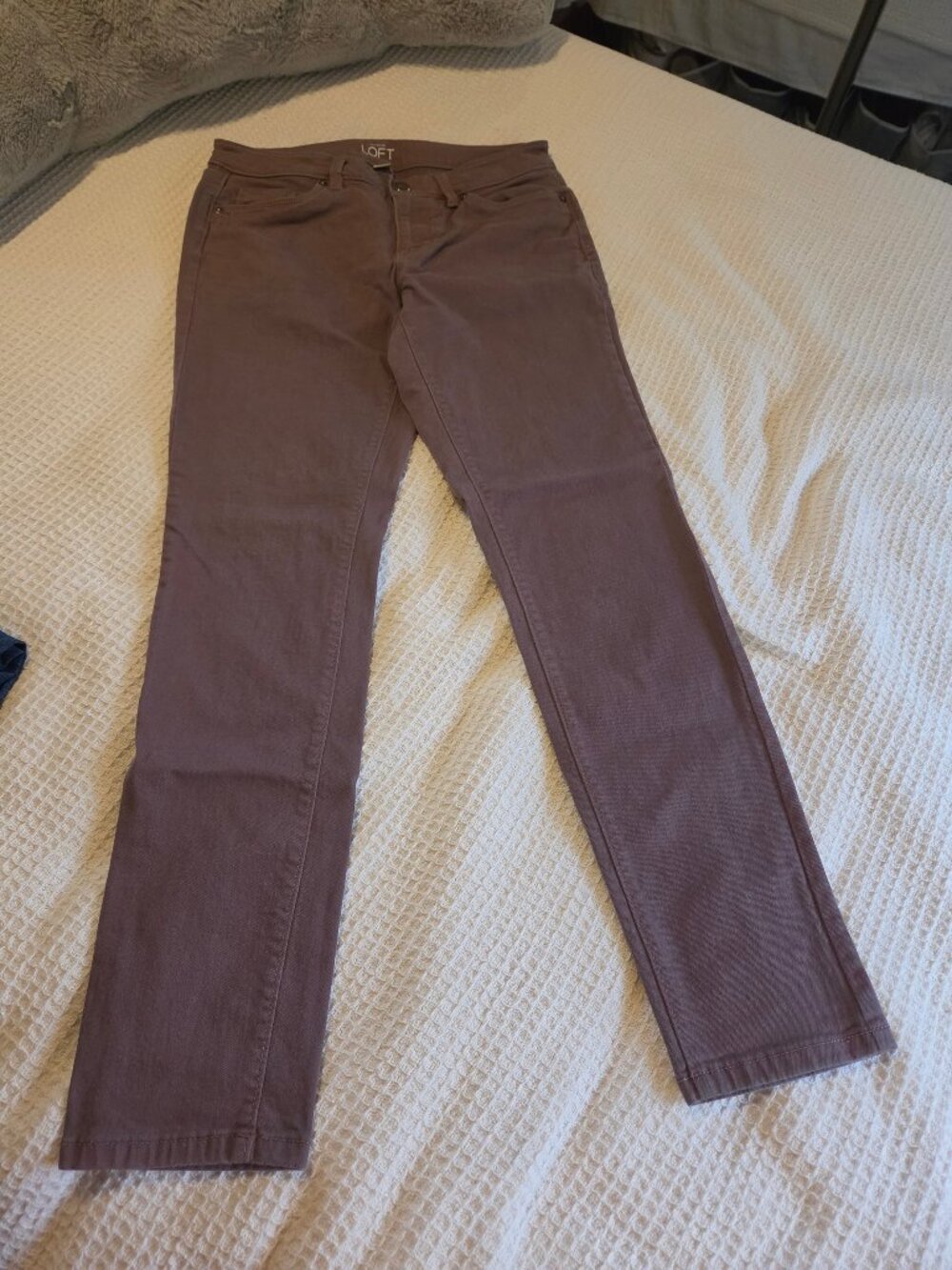Ann Taylor LOFT sz 6 skinny jeans mauve